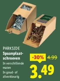 Aanbieding: Parkside Spaanplaatschroeven