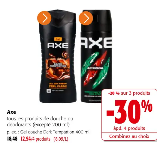 Offre: Douche of deodorants
