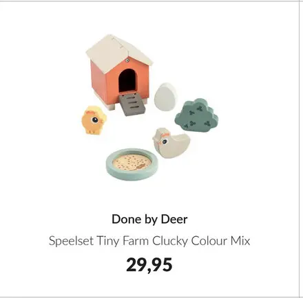 Aanbieding: Speelset Tiny Farm Clucky Colour Mix