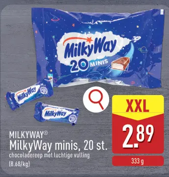 Aanbieding: MilkyWay minis, 20 st.