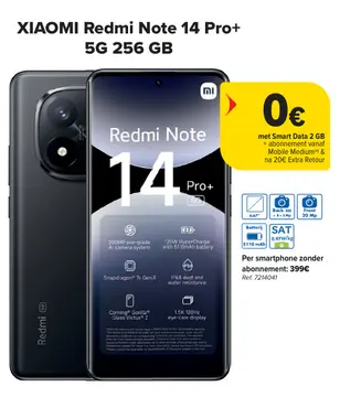 Aanbieding: XIAOMI Redmi Note 14 Pro+ 5G 256 GB