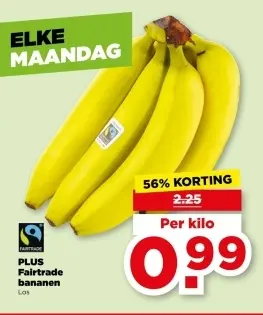 Aanbieding: Fairtrade bananen