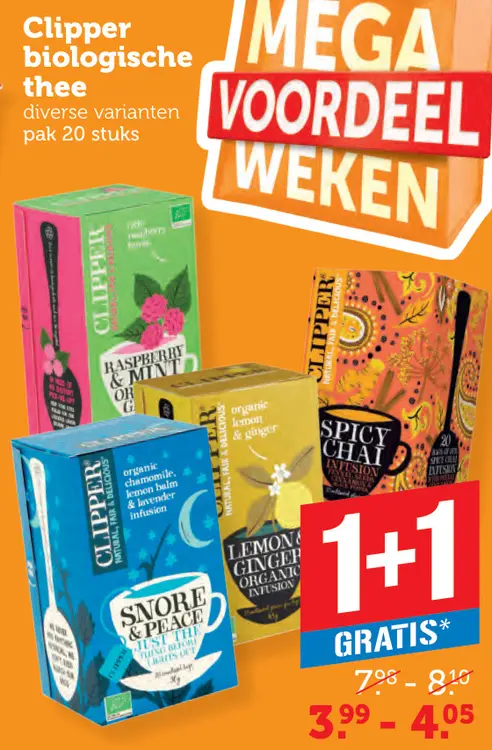 Aanbieding: Clipper biologische thee