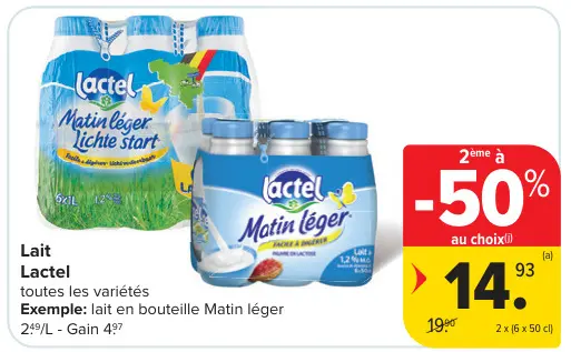 Offre: Lait Matin léger