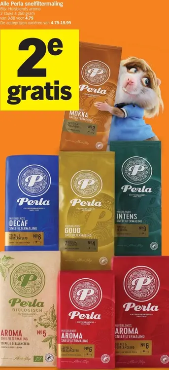 Aanbieding: Alle Perla snelfiltermaling