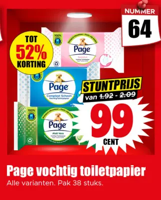 Aanbieding: Vochtig toiletpapier