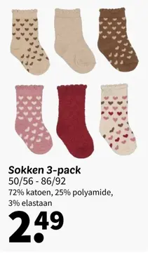 Aanbieding: Sokken 3-pack