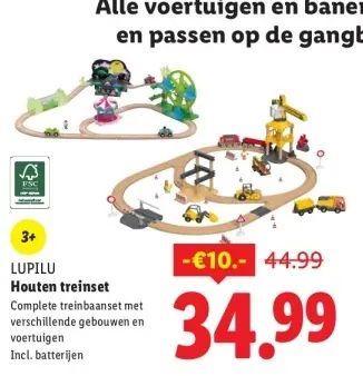 Aanbieding: Houten treinset
