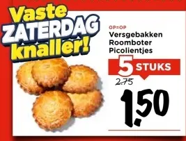 Aanbieding: Versgebakken Roomboter Picolientjes
