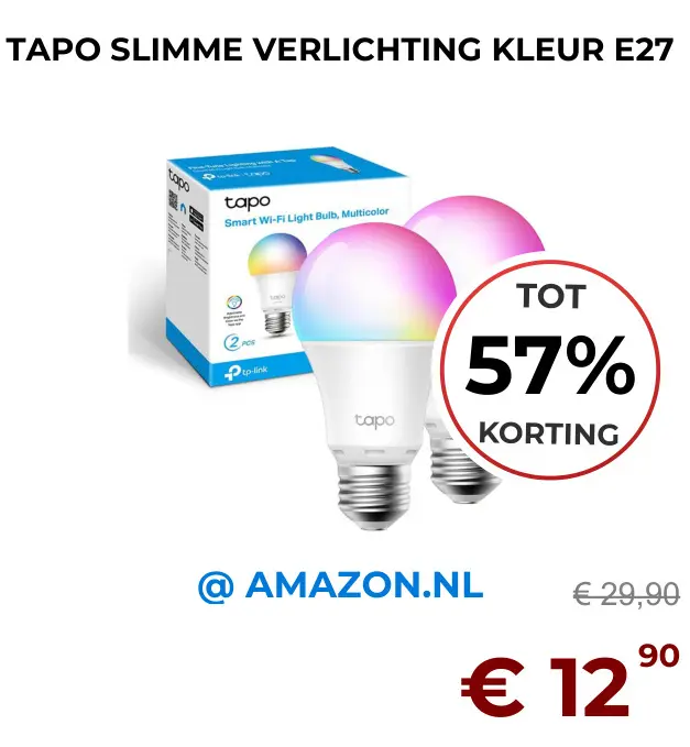 Aanbieding: Slimme verlichting kleur E27