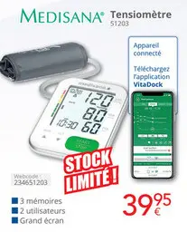 Offre: MEDISANA Tensiomètre
