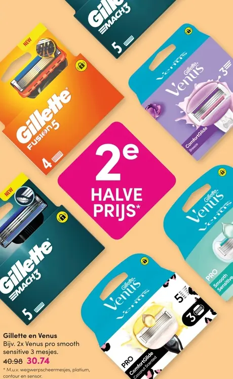 Aanbieding: Gillette en Venus