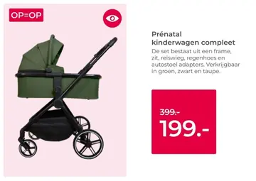 Aanbieding: Prénatal kinderwagen compleet