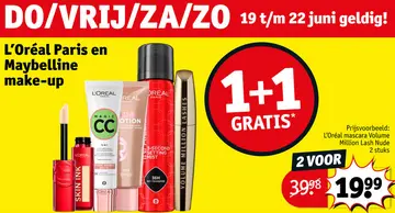 Aanbieding: L'Oréal Paris en Maybelline make-up