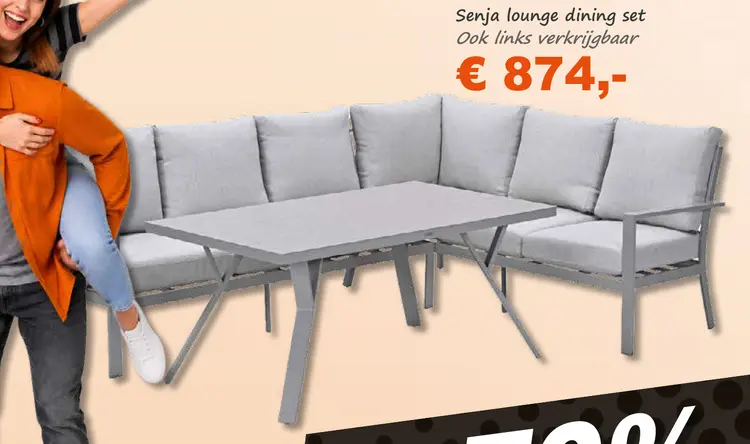Aanbieding: Senja lounge dining set