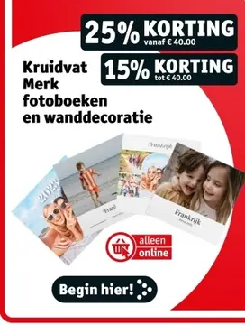 Aanbieding: Merk fotoboeken en wanddecoratie