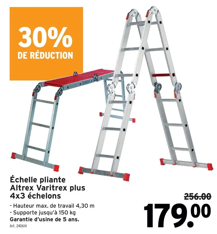 Offre: Échelle pliante Altrex Varitrex plus