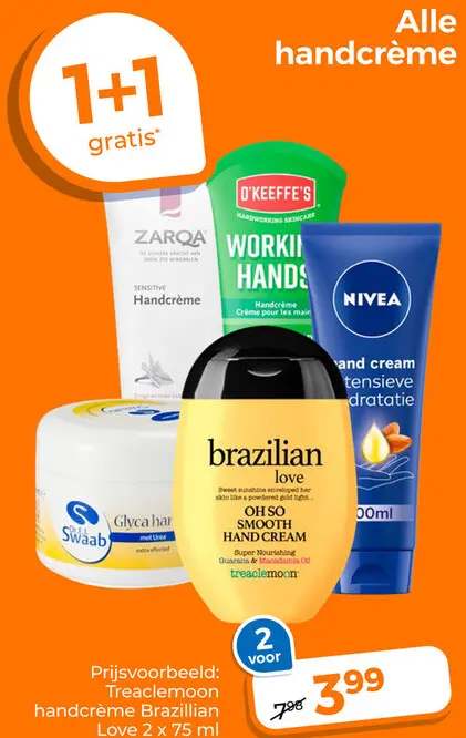 Aanbieding: Treaclemoon handcrème Brazillian Love