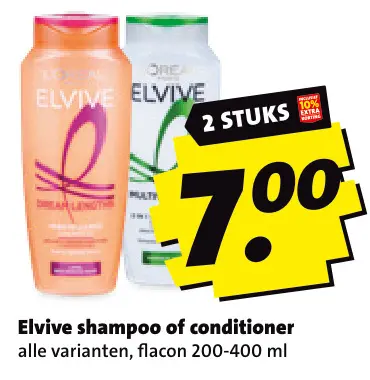 Aanbieding: Elvive shampoo of conditioner