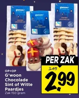 Aanbieding: Chocolade Sint of Witte Paardjes