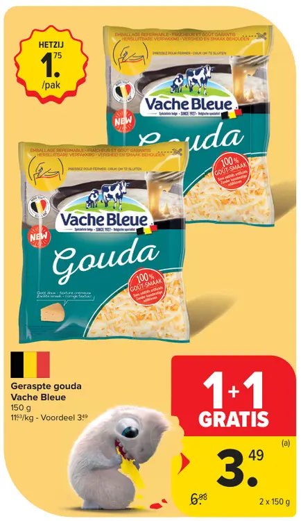 Promotie: Geraspte gouda