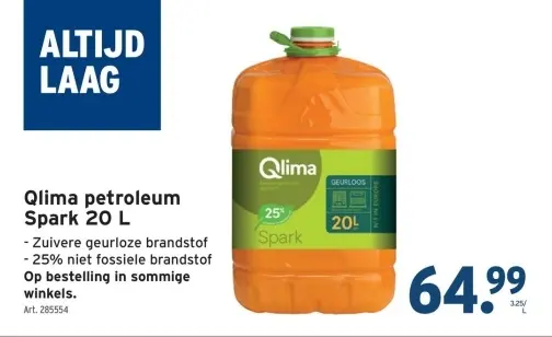 Aanbieding: Qlima petroleum Spark