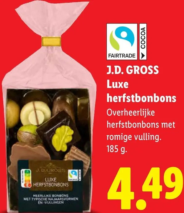 Aanbieding: J.D. GROSS Luxe herfstbonbons