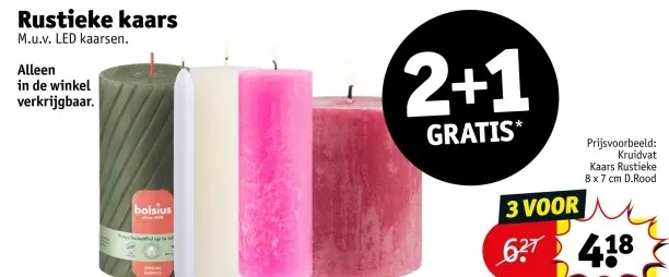 Aanbieding: Rustieke kaars