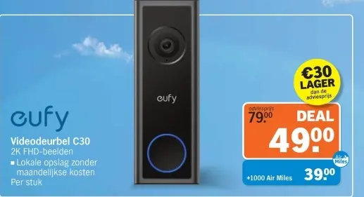 Aanbieding: Videodeurbel C30