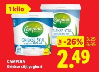 Aanbieding: Griekse stijl yoghurt