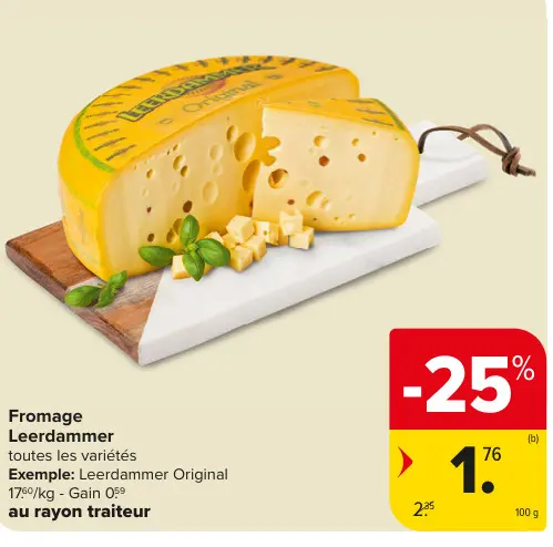 Offre: Fromage Leerdammer
