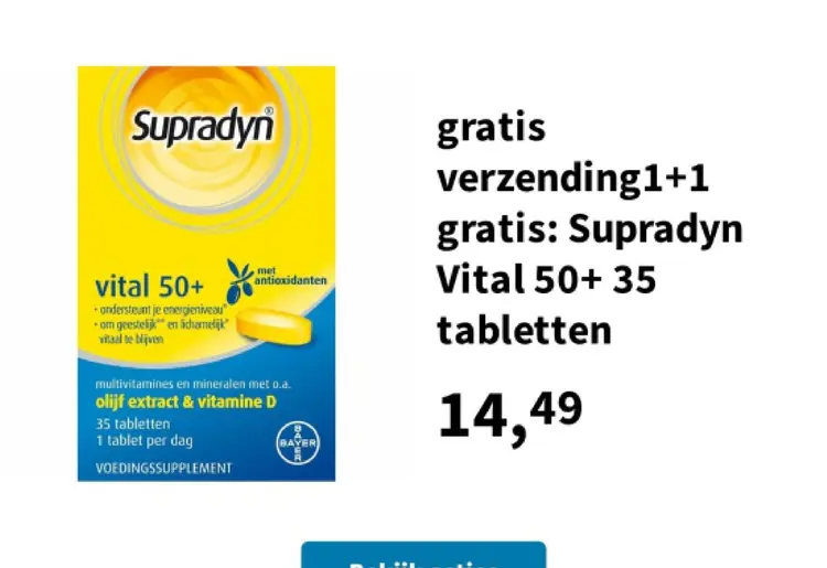Aanbieding: Supradyn Vital 50+