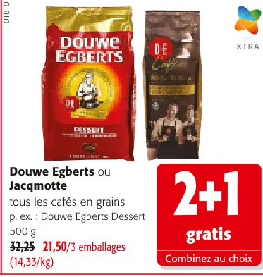 Offre: Douwe Egberts ou Jacqmotte