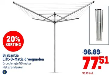 Aanbieding: Lift-O-Matic droogmolen