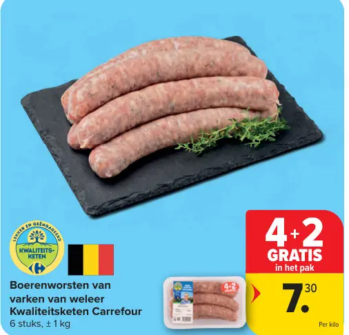 Promotie: Boerenworsten van varken van weleer