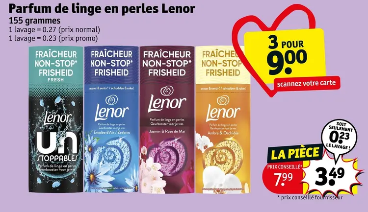 Offre: Parfum de linge en perles