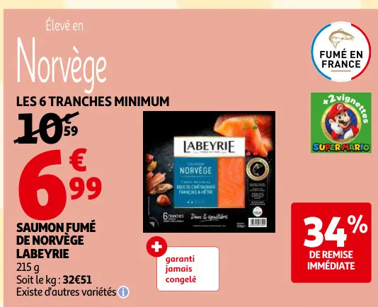 Offre: Saumon fumé de norvège
