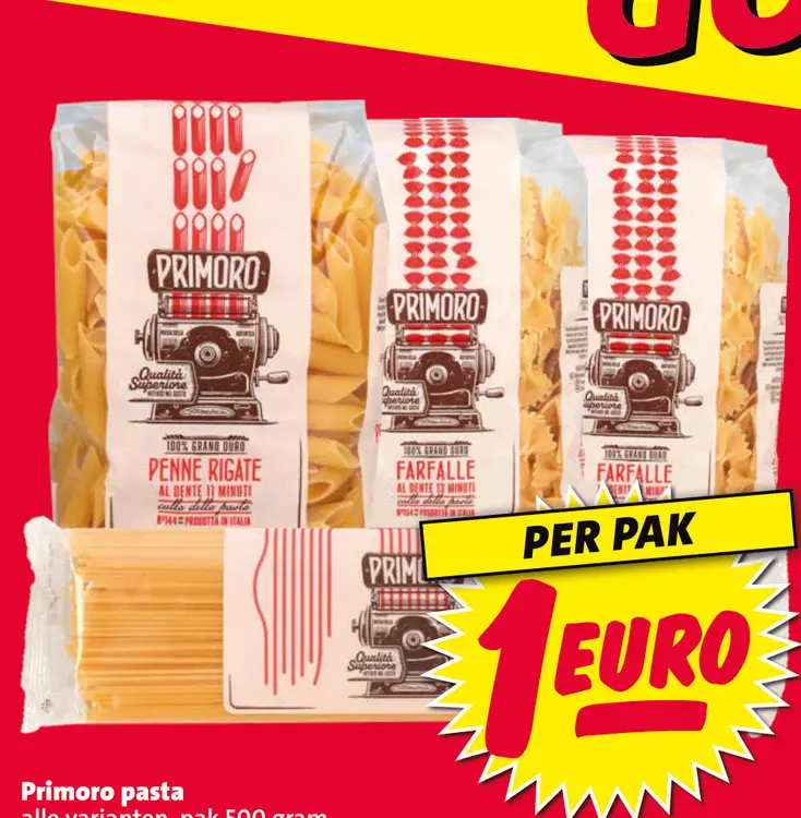 Aanbieding: Primoro pasta