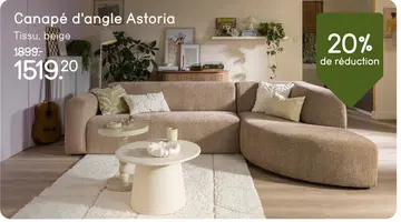 Offre: Canapé d'angle Astoria