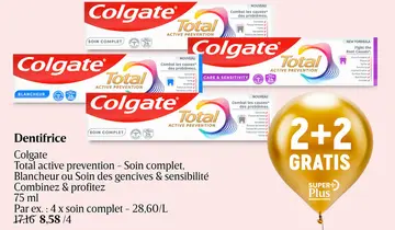 Offre: Dentifrice Colgate