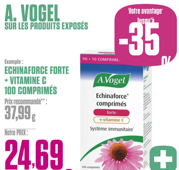 Offre: ECHINAFORCE FORTE + VITAMINE C COMPRIMÉS