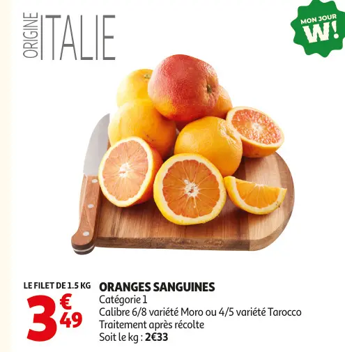 Promotie: Oranges sanguines