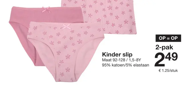 Aanbieding: Kinder slip