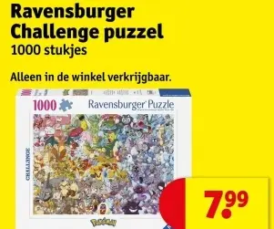 Aanbieding: Ravensburger Challenge puzzel