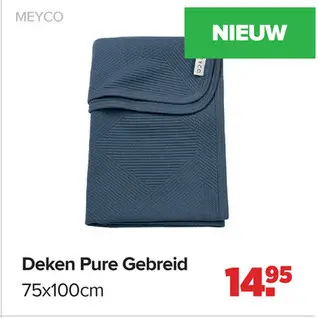 Aanbieding: Deken Pure Gebreid