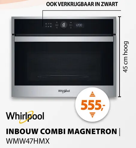 Aanbieding: Inbouw combi magnetron wmw47hmx