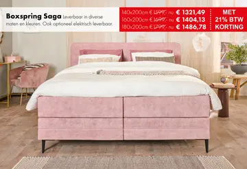 Aanbieding: Saga boxspring