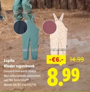 Aanbieding: Kinder regenbroek
