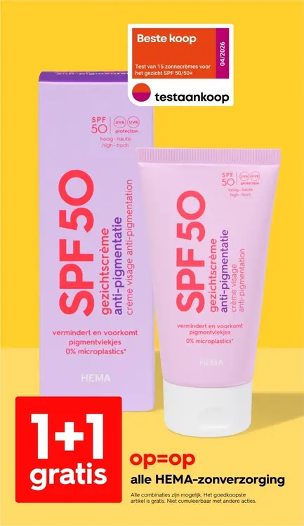 Promotie: Alle HEMA-zonverzorging