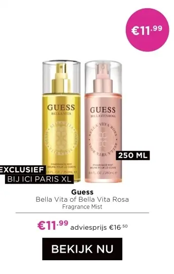 Aanbieding: Bella Vita of Bella Vita Rosa Fragrance Mist